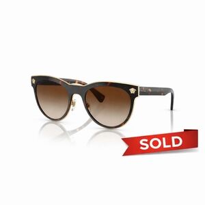 Authentic Versace Tortoise and Gold Women's Sunglasses